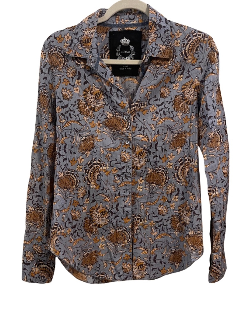 CINO Cotton Voile Button Down Shirt
